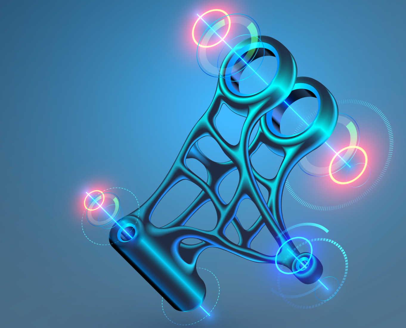 Generative design and topology optimization software are two key tools used to make parts more 3D-printable.